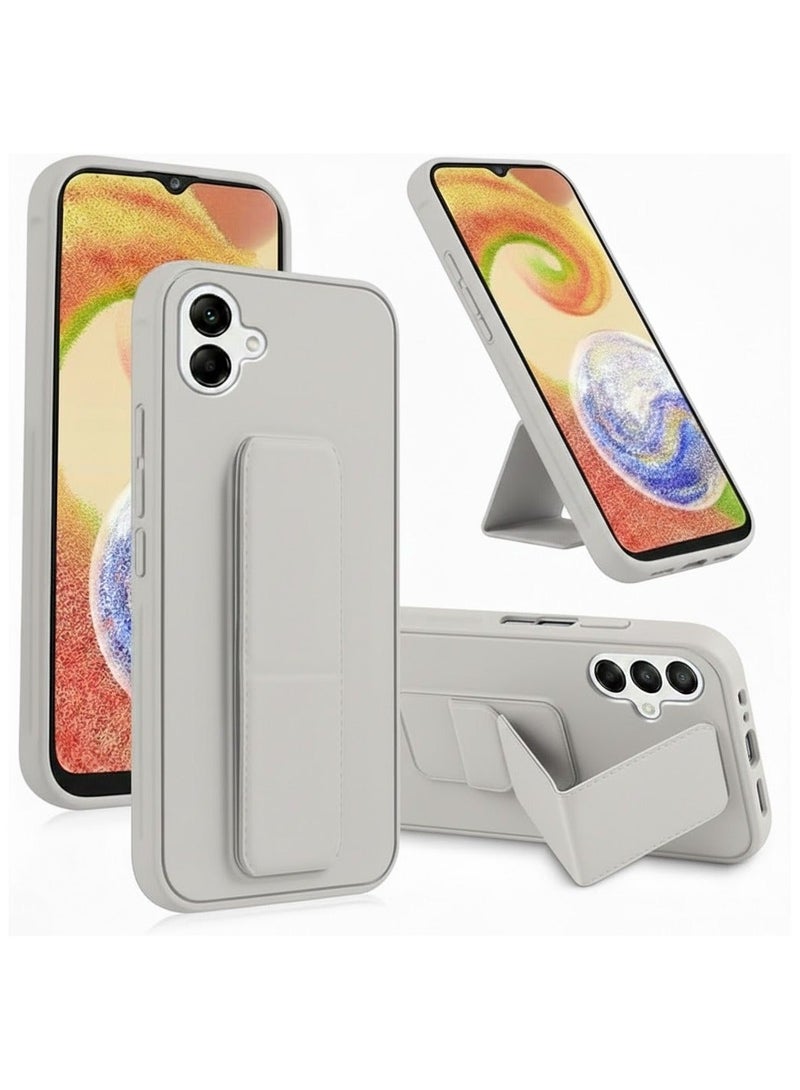 ACLIX Samsung Galaxy A07 Case with Kickstand and Magnetic Holder, Premium Vertical Strap and Grip with Silicone Holder, multiple viewing positions for Samsung Galaxy A07 (Dark Gray) - Image 1